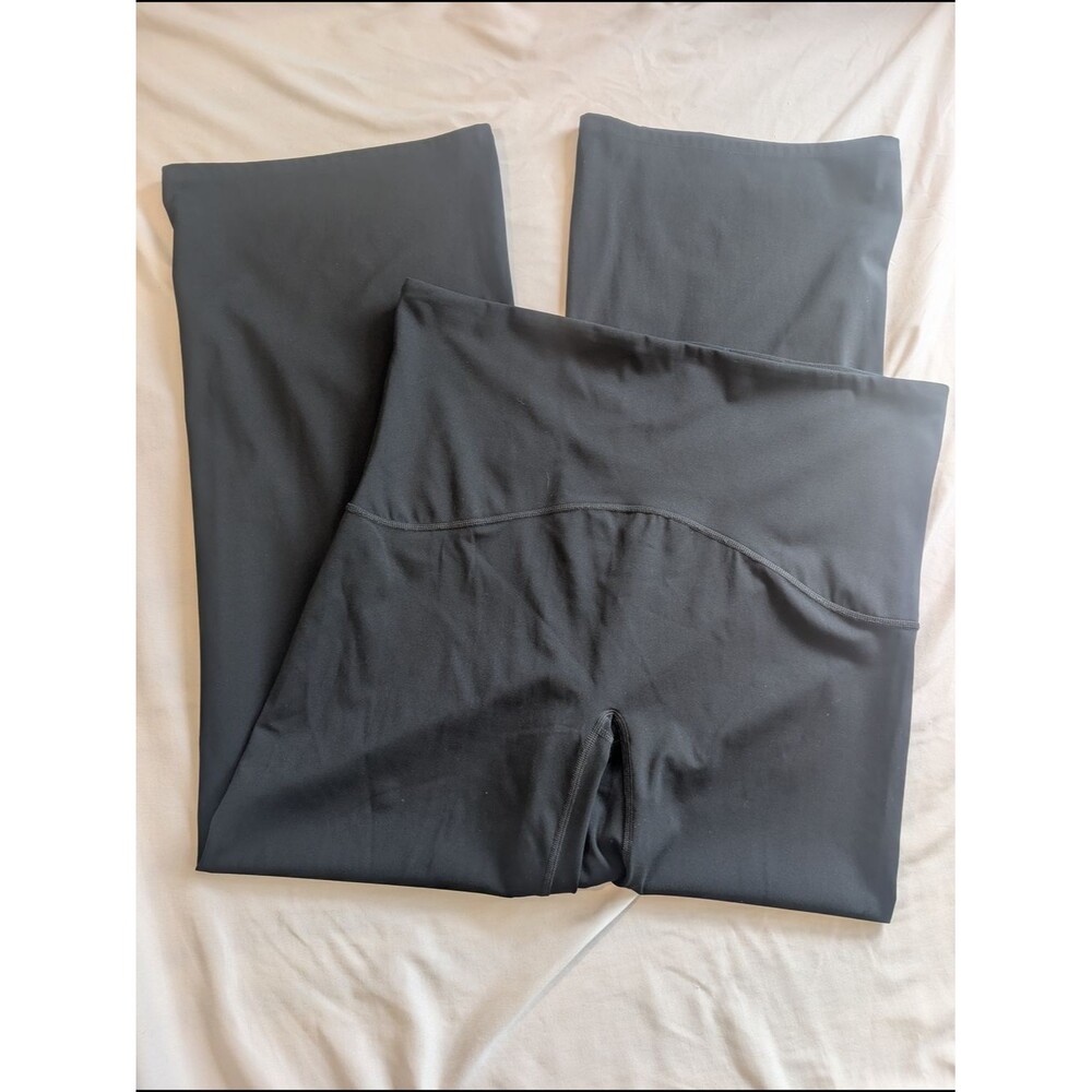 SPANX Black Sculpting Wide Leg Leggings